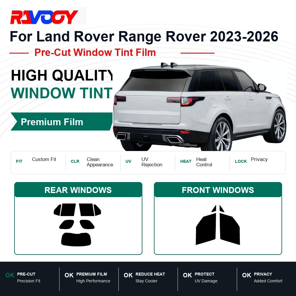 RAVOOY Precut Window Tint, Reu - Air Bubble Remover ulasan dan harga