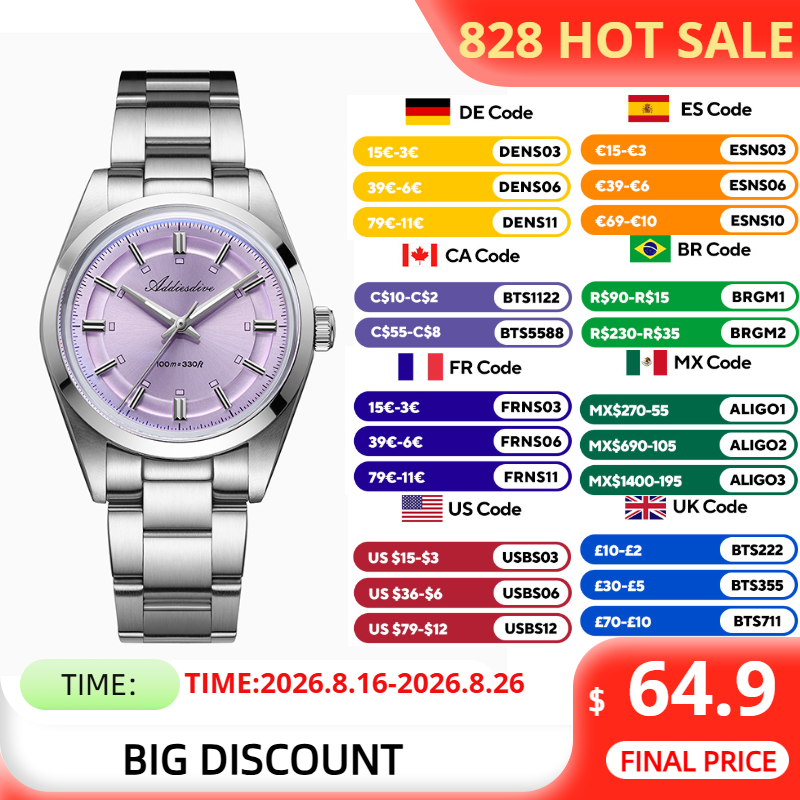 ADDIESDIVE Women's Watch Top B - Anti Blue Light Film ulasan dan harga