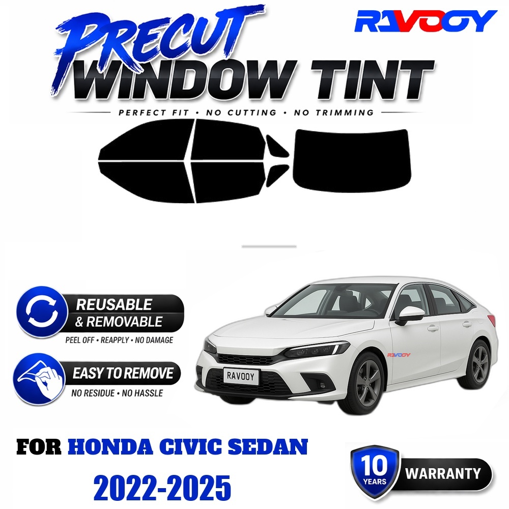RAVOOY Precut Window Tint, Reu - Air Bubble Remover ulasan dan harga