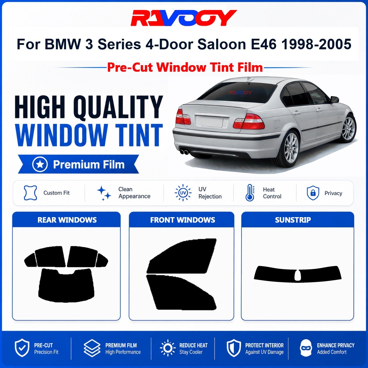 Premium Pre-Cut Window Tint Fo - Privacy Screen Protector ulasan dan harga
