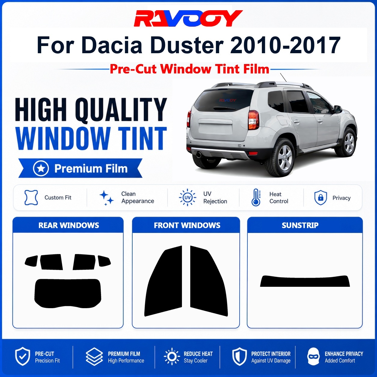 Premium Pre-Cut Window Tint Fo - Privacy Screen Protector ulasan dan harga